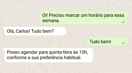Atendimento com memória